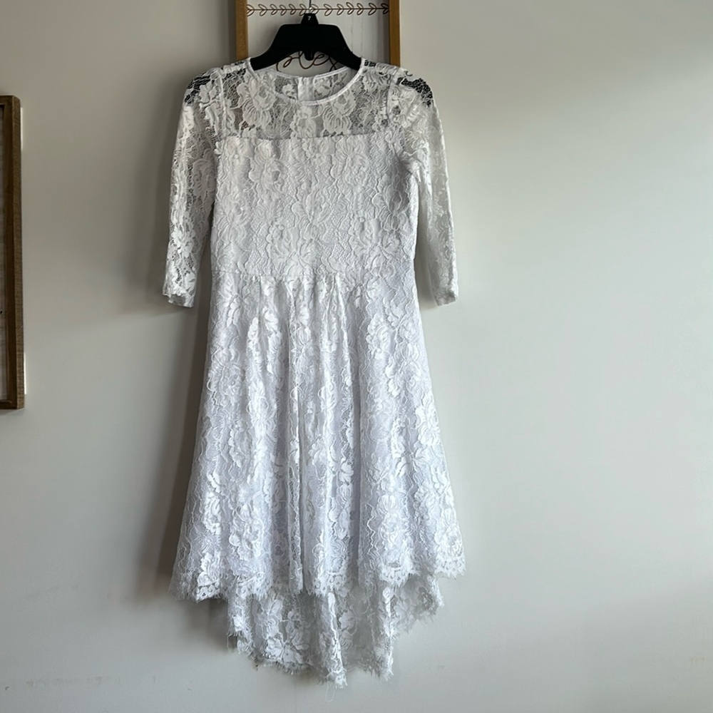 White lace dress